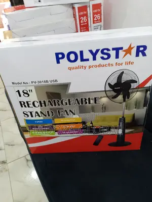 Polystar 18" Quality Rechargeable Fan Brand New