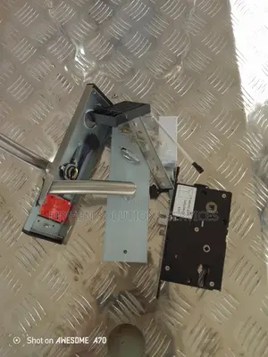 Silver Hotel Key Card Lock Door