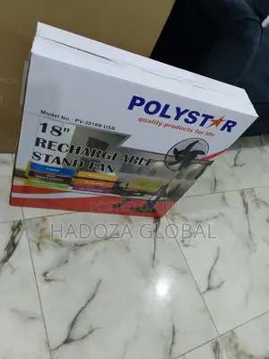 Best Polystar Rechargeable Standing Fan -18 Inches