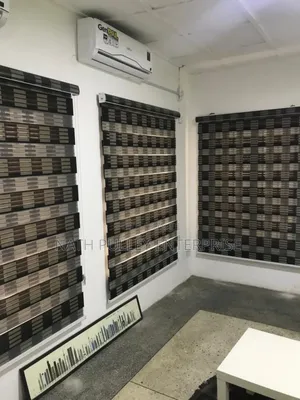 Coffee Black/Brown Block Day and Night Blind
