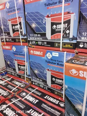 Original Indian Tubular Battery Sunfit 220ah 12v