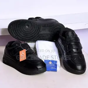 School Casual Boy Girl Kids Children Teen Canvass - Black