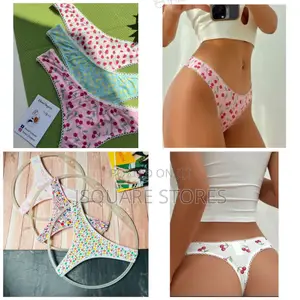 Floral Design Seamless Thong