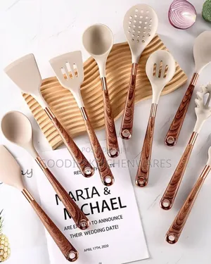 Silicone Spoon Set High Quality Gold-Plated
