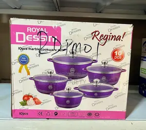 10pcs Royal Dessini Marble Cookware Set