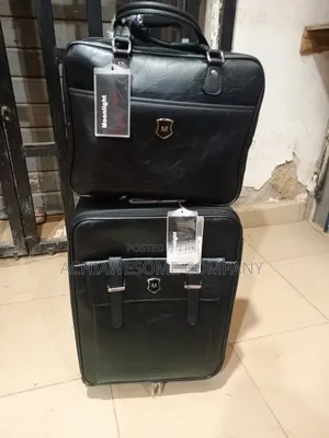 Quality Leather Box With Laptop Bag 20"