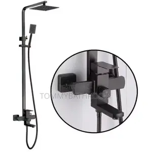 Black Standing Shower