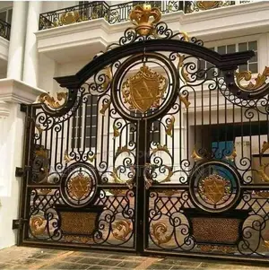 Wrought Iron Royal View Through Gate
