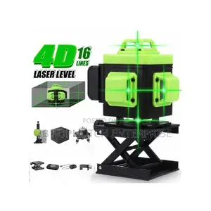 Green 4D Laser Level: 16 Lines of Self-Leveling Accuracy