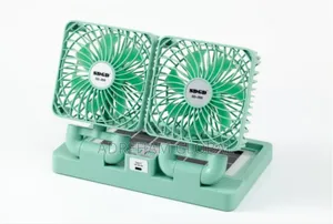 Double Head Solar Rechargeable Mini Fan