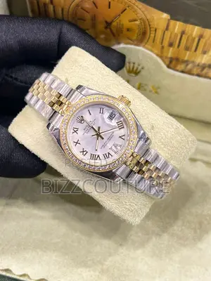 Original Rolex Oyster Perpetual Date Just Silver Chain Watch