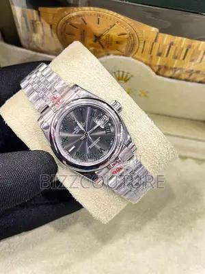 Original Rolex Oyster Perpetual Date Just Silver Chain Watch