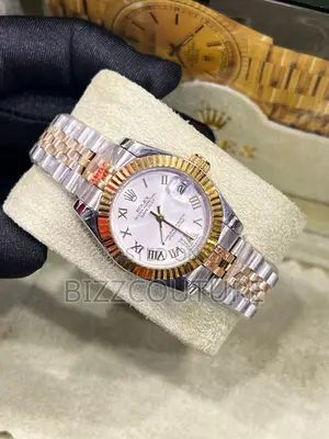 Original Rolex Oyster Perpetual Date Just Silver Chain Watch