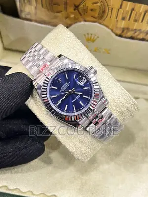 Original Oyster Perpetual Blue Dail Silver Chain Watch