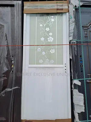 750 White Toilet Steel Door With Glas