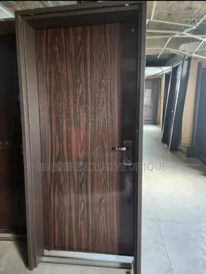 3ft Brown Plain Israeli Security Door