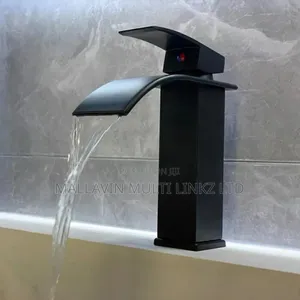 Black Waterfall Bathroom Basin Mixer