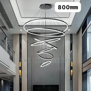 Led Ring Chandelier Light