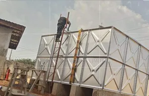 FRP GRP Water Tank With Water Stachion Construction