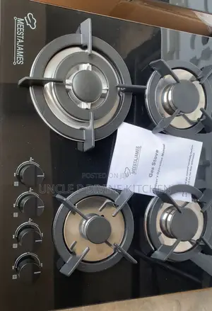 Meestajames Durable 4 Burner Quality Glass Table Top Cooker