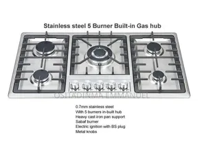 Polystar 5 Burner Gas Sliver Hub