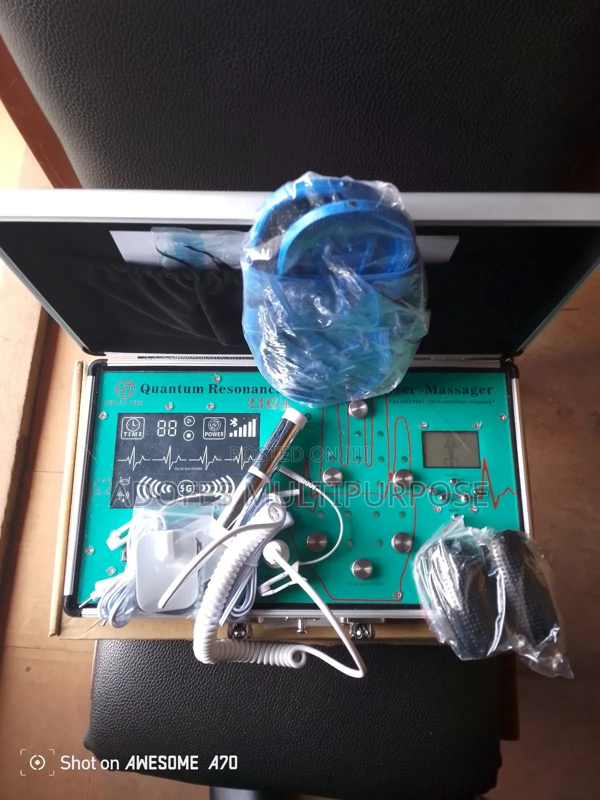 Quantum Machine With Double Testing Rod, Palm and Massager
