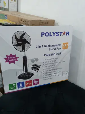 The New Polystar 3 in 1 Rechargeable Fan