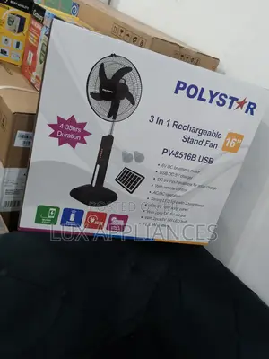 New Polystar 3in1 Rechargeable Fan