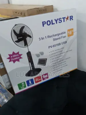 Popular Polystar Rechargeable Standing Fan
