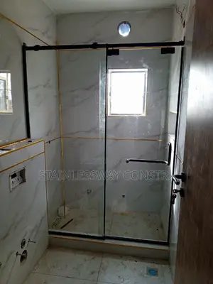Shower Glass Cubicle Sapele