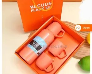Coloured 3 in 1 Vacuum Flask Set