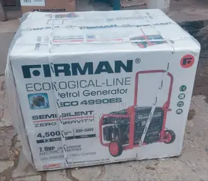 Brand New 4.5KVA Sumec Firman Keystart Petrol Generator