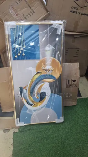 Wall Acleric Gold Frame Metal Gold Finish 100cmx50cm