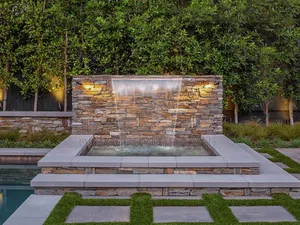 Waterfall and Swimming Pool Construction