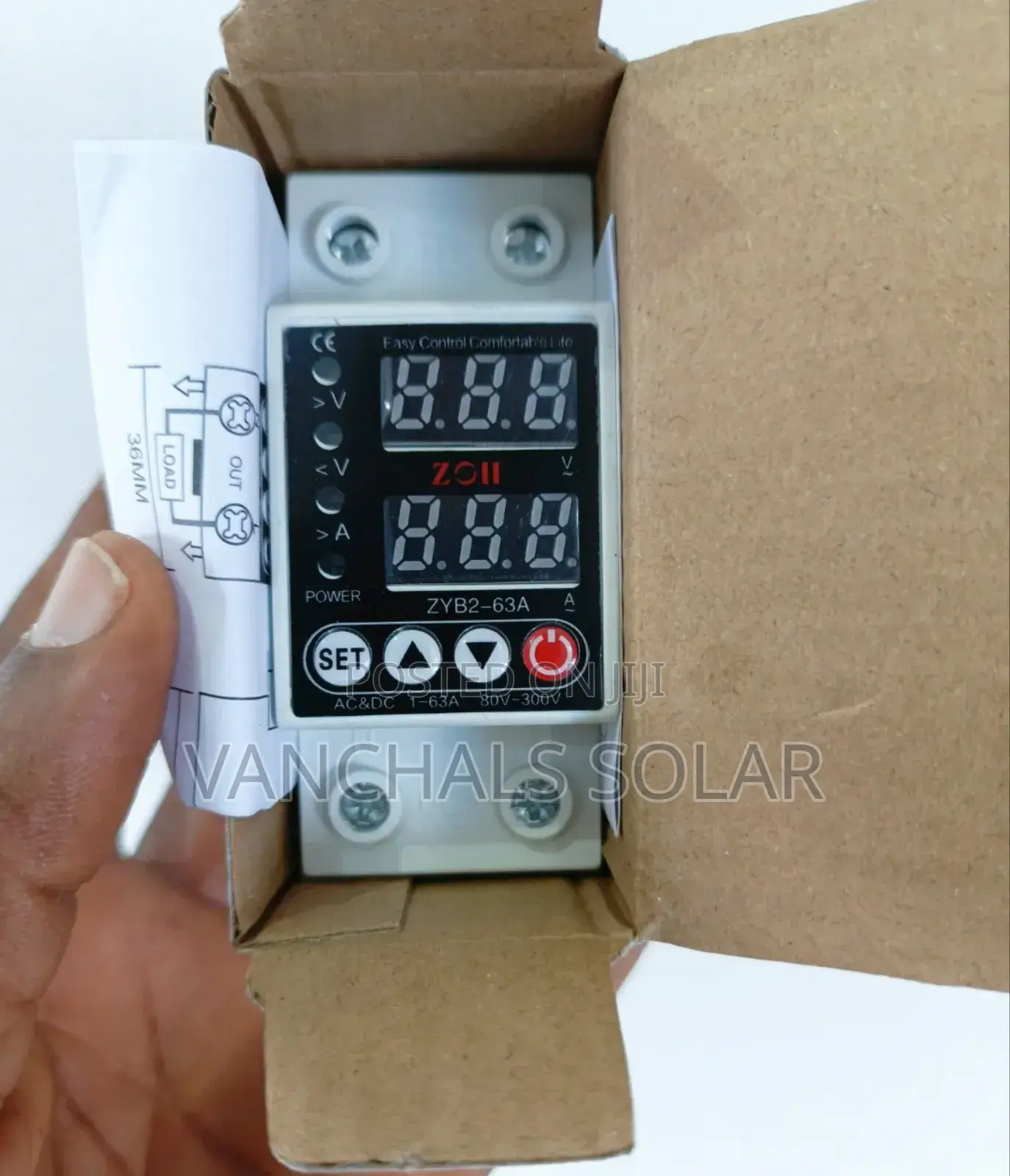Digital Adjustable Voltage Protector Regulatory 63a