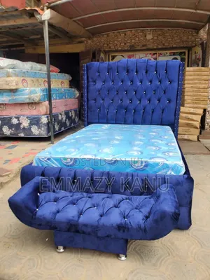 4.5 By6ft Bedframe and Mattress