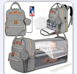 Baby Diaper Bag N Bed Wit Net Cover