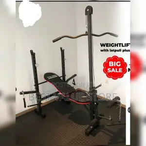 Weight Bench With Lat Pull Up Solid