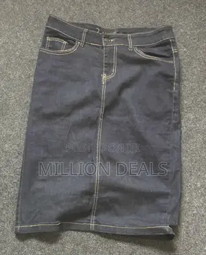 High Waist Stylish Women’S Stretchy Jean Skirt L