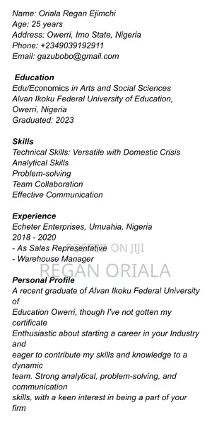 Looking For A Job To Dedicate My Hardwork And Build My Life