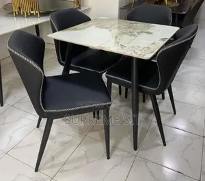 Marble Dinning Set by 4 Seaters