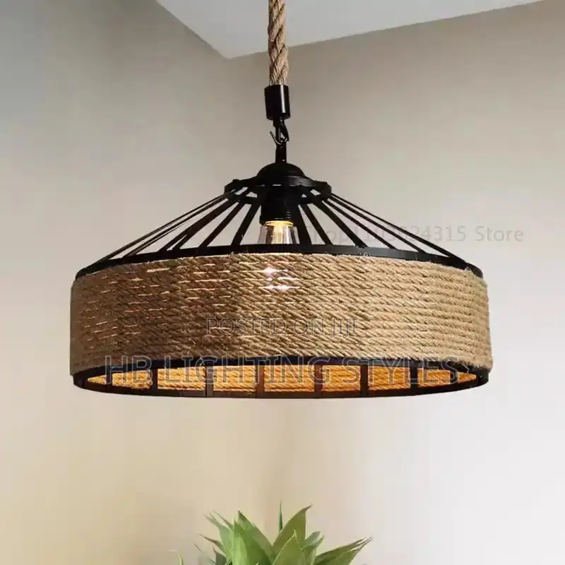 Classical Hemp Rope Pendant