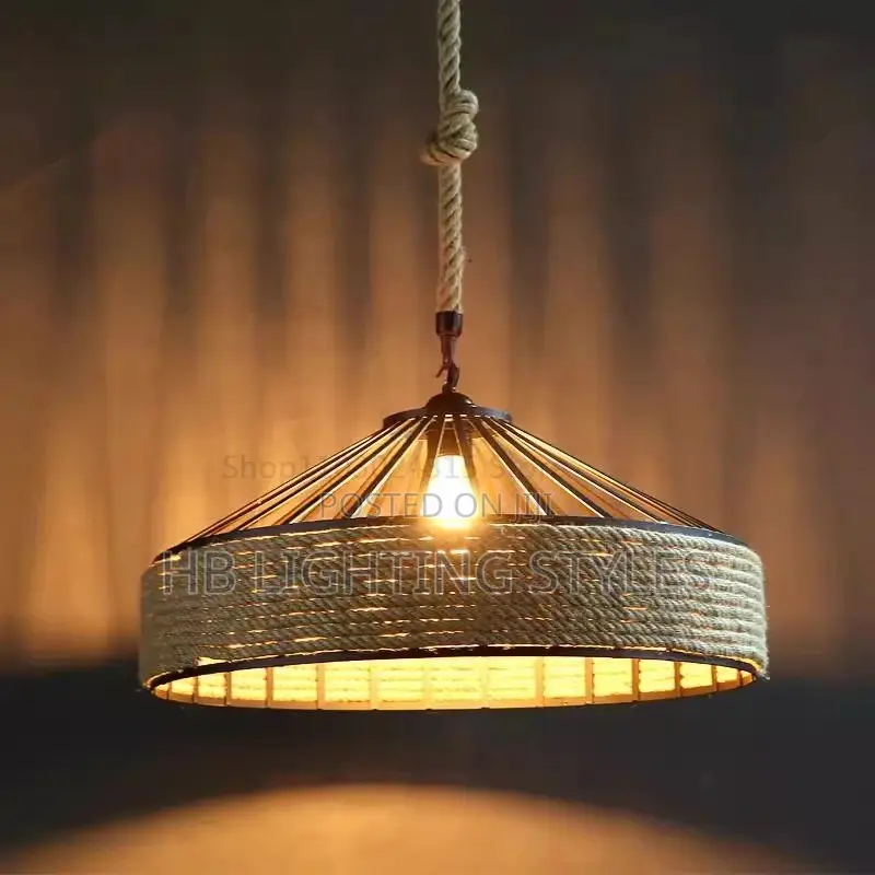 Classical Hemp Rope Pendant