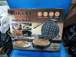 Sokany 1000w Round Shape Electric Non Stick Waffle Maker