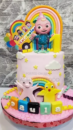 8" 3 Flavor Fondant Cocomelon CHILDREN CAKE