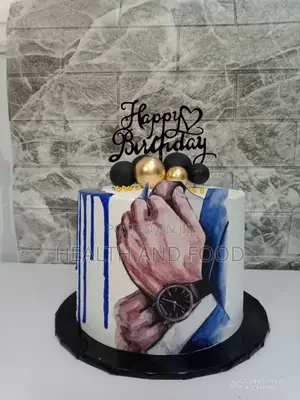 8" 3 Flavor Men Birthday Cake
