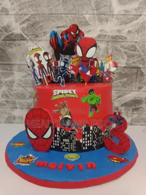 8" 3 Flavor Spidey Amazing Friends Cake
