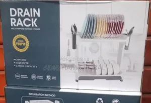 2layers Multi-Purpose Plastic Drain Dish Rack
