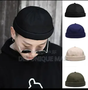 Brimless Docker Sailor Cap Retro Dome Melon for Men Women