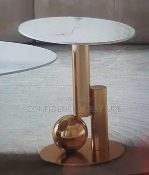 Simple Marble Top Side Table